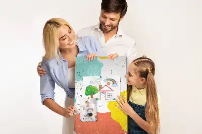 Doodle absztrakció parafatábla