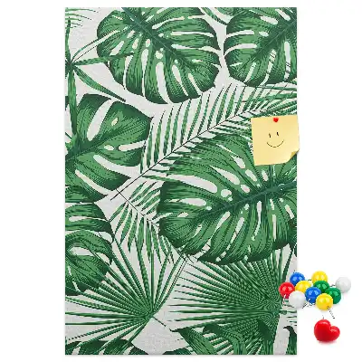 Nagy parafatábla Zöld monstera levelek