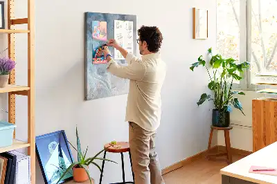 Nagy méretű márványmintás parafatábla