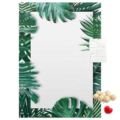Színes parafatábla Monstera levélmintával