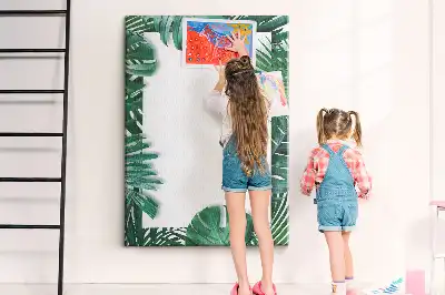 Színes parafatábla Monstera levélmintával