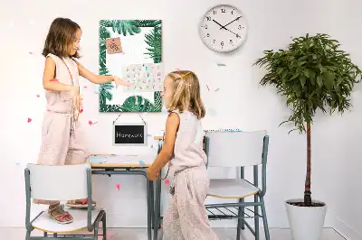 Színes parafatábla Monstera levélmintával
