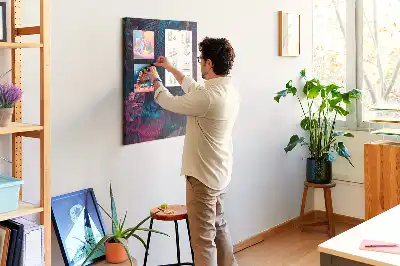 Nagy parafatábla egzotikus levélmintával