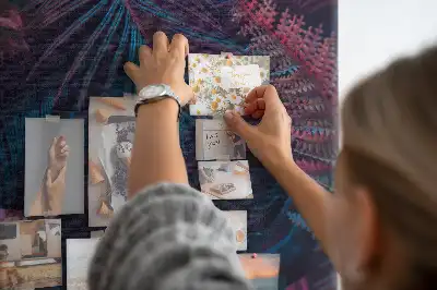 Nagy parafatábla egzotikus levélmintával