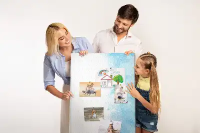 Színes akvarellfoltos parafatábla