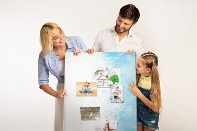 Színes akvarellfoltos parafatábla