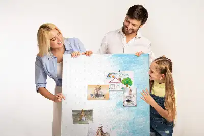 Színes akvarellfoltos parafatábla