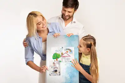 Színes akvarellfoltos parafatábla