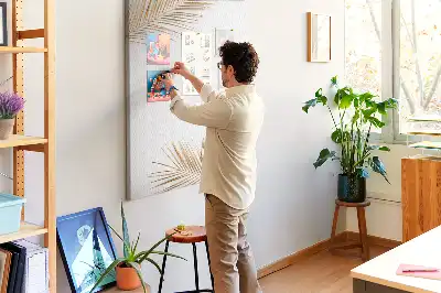 Arany levelek mintás parafatábla