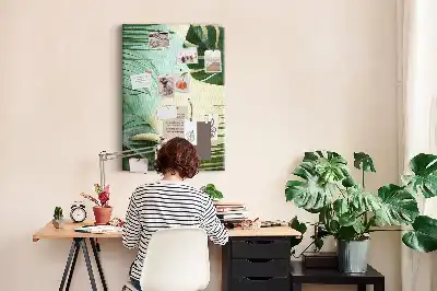Trópusi szörnyek mintás nagy parafatábla