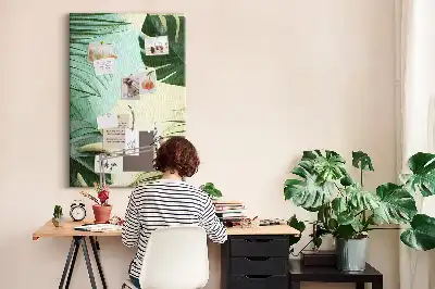 Trópusi szörnyek mintás nagy parafatábla