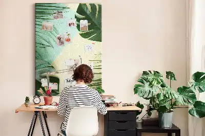 Trópusi szörnyek mintás nagy parafatábla