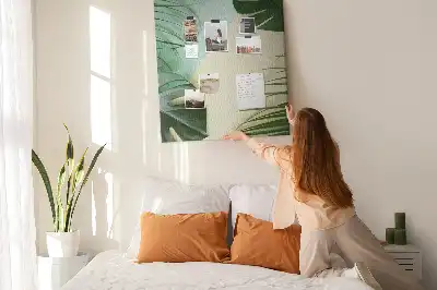 Trópusi szörnyek mintás nagy parafatábla