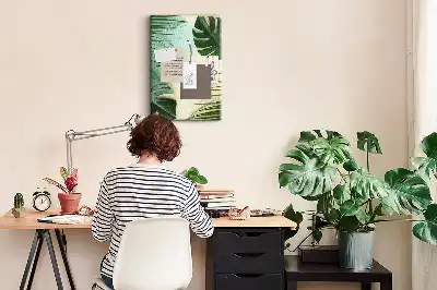 Trópusi szörnyek mintás nagy parafatábla