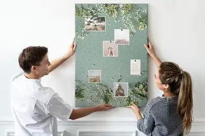 Színes parafatábla Gypsophila csokor mintával