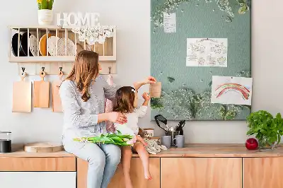 Színes parafatábla Gypsophila csokor mintával