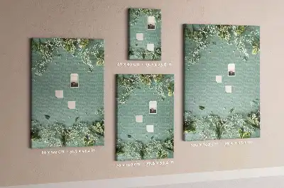 Színes parafatábla Gypsophila csokor mintával
