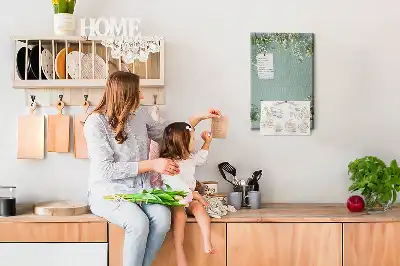Színes parafatábla Gypsophila csokor mintával