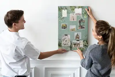 Színes parafatábla Gypsophila csokor mintával