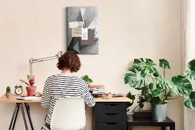Absztrakt geometriai mintás nagy parafatábla
