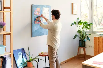 Geometrikus mintás színes parafatábla