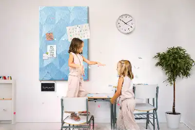 Geometrikus mintás színes parafatábla