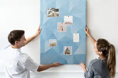 Geometrikus mintás színes parafatábla