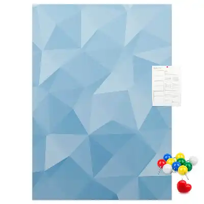 Geometrikus mintás színes parafatábla