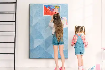 Geometrikus mintás színes parafatábla