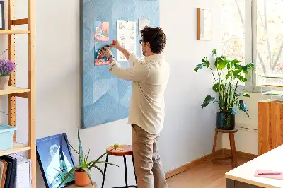 Geometrikus mintás színes parafatábla