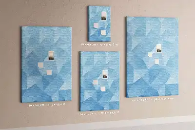 Geometrikus mintás színes parafatábla
