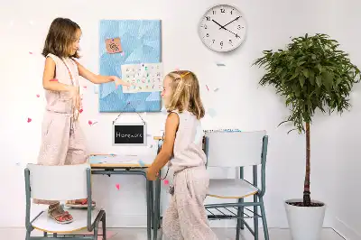 Geometrikus mintás színes parafatábla
