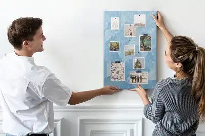 Geometrikus mintás színes parafatábla