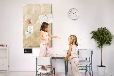 Lineáris motívumú színes parafatábla