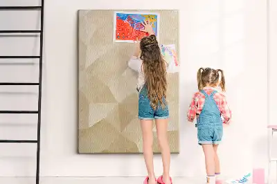 Lineáris motívumú színes parafatábla