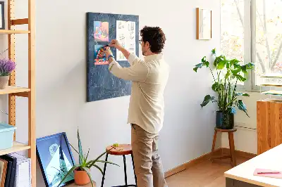 Elegáns márvány mintás színes parafatábla