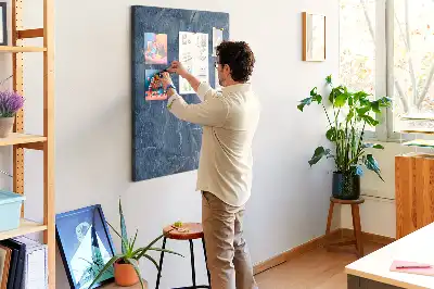 Elegáns márvány mintás színes parafatábla