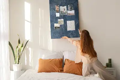 Elegáns márvány mintás színes parafatábla