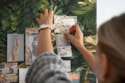 Parafatábla trópusi levelek mintával