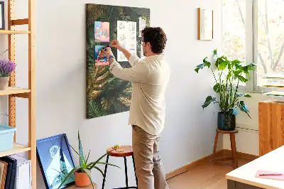 Parafatábla trópusi levelek mintával