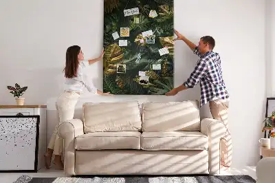 Parafatábla trópusi levelek mintával