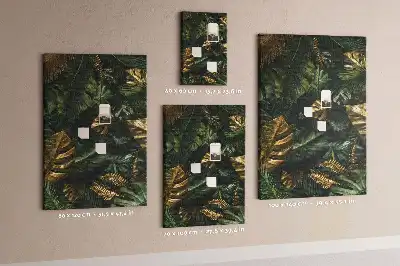 Parafatábla trópusi levelek mintával