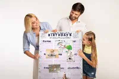 Születésnapi ünnepségtervező parafatábla