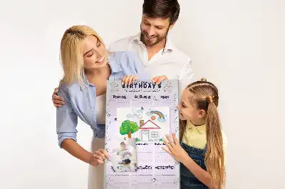 Születésnapi ünnepségtervező parafatábla
