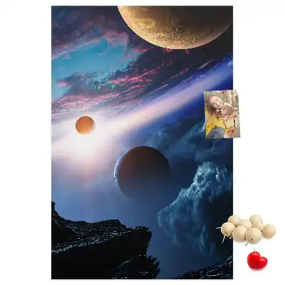 Univerzum galaxis mintás nagy parafatábla