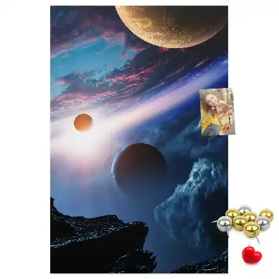 Univerzum galaxis mintás nagy parafatábla