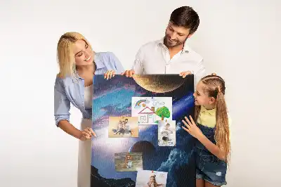 Univerzum galaxis mintás nagy parafatábla