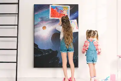 Univerzum galaxis mintás nagy parafatábla