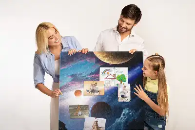 Univerzum galaxis mintás nagy parafatábla