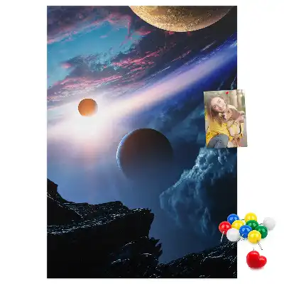 Univerzum galaxis mintás nagy parafatábla
